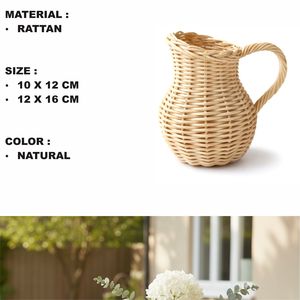 Cesta de Mimbre Artesanal KETTLE - Product Image 2