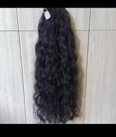 Rambut Manusia Remy Keriting India Premium, Kutikula Tersusun Rapi, 100% Virgin, Jahitan Mesin Ganda, Satu Bundel