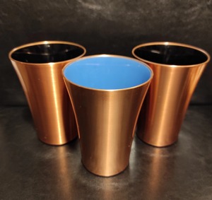 Verre à eau en cuivre au design unique, style original, couleur unie, pour usage personnalisé - Product Image 1