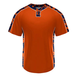 Maillot de baseball pour homme de haute qualité, prix de gros, personnalisable, en polyester, antibactérien, col en V, poches, respirant, séchage rapide - Product Image 1