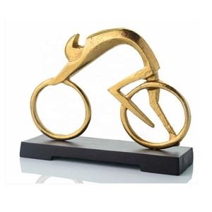 Pareja de aluminio plateado en escultura de balancín, arte hecho a mano de Base de mármol, espacio vital, decoración de pasillo, decoración de escultura de Arte Moderno - Product Image 2