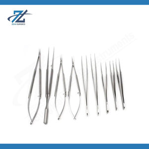 Micro-ciseaux chirurgicaux TC Castroviejo 12 cm en carbure de tungstène, outil de microchirurgie de haute précision, instruments chirurgicaux - Product Image 5