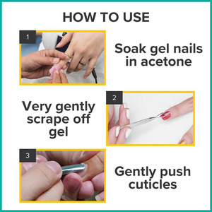 Pousse-cuticules professionnel en acier inoxydable pour manucure et pédicure, double extrémité, nettoyeur d'ongles - Product Image 6