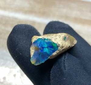 Opale d'Éthiopie brute, non taillée, pierre précieuse colorée, opale Welo à feu vif, opale non taillée pour la fabrication de bijoux - Product Image 2
