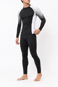 Wholesale Top Sell MMA BJJ Rash Guard Custom Design Stylish <b>Men's</b> <b>Compression</b> Long Sleeve Spandex/Polyester UPF50 Front - Product Image 2
