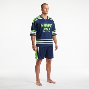 Conjunto de Camiseta de Fútbol para Hombre Hawk Eye, Color Azul Marino y Verde, Cuello en V, Manga Corta, Absorbe la Humedad, Ajuste Atlético, Poliéster, Ropa Deportiva de Equipo - Product Image 3