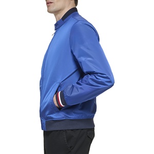 Personalizado caliente al por mayor satén imprimible bombardero Varsity chaquetas para los hombres cálidos chaquetas de invierno de los hombres de talla grande chaqueta bordada - Product Image 3