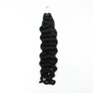 Cheveux humains vietnamiens colorés ondulés super double cheveux de luxe un donateur - Product Image 4