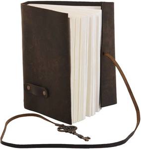 NEW ERA NEE-602 Vente en gros Journal en cuir vintage à couverture rigide avec fermoir, papier fait main à bords festonnés, reliure cousue au fil, 120 feuilles, cadeau - Product Image 5