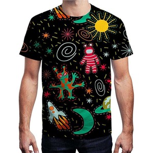 Impression personnalisée du logo et par sublimation pour t-shirts à manches courtes en polyester/coton écologiques de qualité supérieure pour hommes, grandes tailles - Tailles - Product Image 4