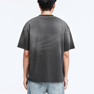 Nouveau design T-shirt délavé au soleil 100% coton personnalisable haute qualité manches courtes prix de gros fabriqué au Pakistan - Product Image 4