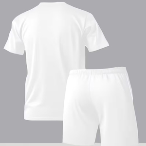 Conjunto de 2 Piezas para Hombre, Fabricante, 220 GSM, Pantalones Cortos Cargo de Algodón, Camiseta Oversize, OEM, ODM, Logotipo Personalizado - Product Image 2