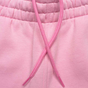 Pantalon en polaire rose pour femme, coupe crayon décontractée, taille élastique, coupe droite, longueur intégrale, couleur unie, coupe-vent hiver 100% - Product Image 3