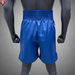 Shorts de boxe MMA élégants avec taille élastique et tissu satiné, ajustement confortable pour les combattants, séances d'entraînement, performances sur le ring - Product Image 2