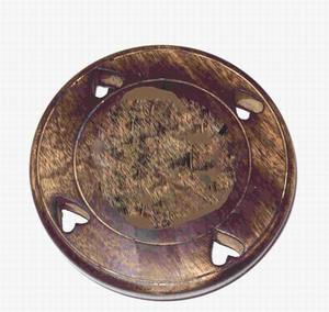 Handmade Sheesham Wood Traditional Floral Design <b>Rectangle</b> Shape Serving Tray with Handles Recyclable Decorative Carrying Tray - Product Image 4