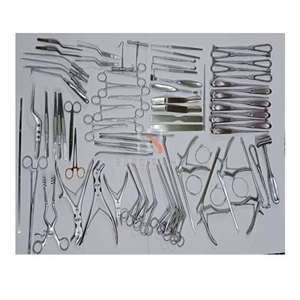 Mejor Precio: Kit Quirúrgico Ortopédico de Acero de 78 Piezas para Cirugía de Columna Vertebral, Incluye Instrumentos Básicos de Craneotomía y Laminectomía, Manual, CE ISO - Product Image 1