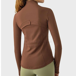 Nouvelle Veste de Yoga pour Femme, Modèle Hiver Réversible avec Fermeture Éclair, Haut de Sport Respirant et Extensible pour Course, Gym et Fitness, Coupe Classique - Product Image 3