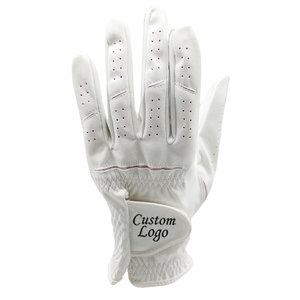 Gants de golf unisexes personnalisés avec logo, antidérapants, légers, résistants à l'usure, pour la main gauche, en daim + PU, respirants, fermeture Velcro, sport - Product Image 4