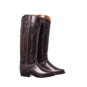 Bota de Montar para Caballo, de Cuero Sintético de Color Sólido, Protección Completa para Montar a Caballo - Product Image 1
