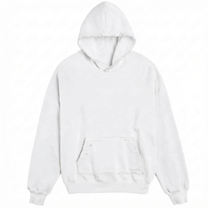 Sudadera con Capucha Unisex de Invierno del Fabricante, 100% Algodón, Felpa, Color Sólido Digital, Corte Holgado, Impermeable, para Hombre - Product Image 5