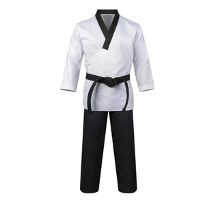 Uniforme de Taekwondo Rojo 100% Algodón, Duradero, Corte Regular, Unisex para Adultos, Kit de Ropa para Artes Marciales - Product Image 3