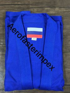 Kimono de Jiu-Jitsu AFI bleu avec logo personnalisé, en polyester, doublure en coton, unisexe, pour l'entraînement de Jiu-Jitsu et de MMA - Product Image 2