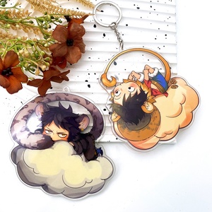 Custom LOGO Printed Acrylic Charms Clear Plastic Cartoon <b>Anime</b> <b>Keychain</b>, Marktex - Product Image 1