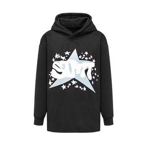 Sweat à capuche zippé marron pour homme, unisexe, en coton tricoté, décontracté, automne, logo imprimé sur le devant, coupe classique - Product Image 1