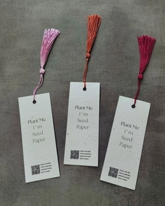 Etiquetas Promocionales para Recuerdos de Boda, Ecológicas, Plantables, Hechas a Mano con Papel de Árbol de Navidad, Tamaños Personalizados, Etiquetas con Logotipo - Product Image 1