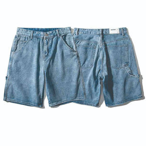 <b>Unique</b> Custom Men's Denim Shorts Sky Blue Comfort Baggy Style Back Pockets Quick Dry Summer Cotton Sports Fashion - Product Image 3