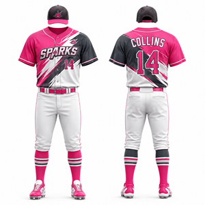 Uniforme de Béisbol Personalizado al por Mayor para Escuelas, Universidades, Comunidades, Academias, Equipos, Jugadores, Entrenadores, Ropa de Juego, Ropa de Campo, Bateo - Product Image 3