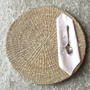 Artisanat traditionnel, texture classique en jonc de mer, respectueux de l'environnement, isolant thermique, couleur/taille personnalisable, sets de table pour - Product Image 1