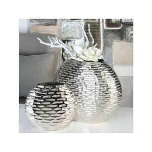 Jarrón de Aluminio Texturizado Dorado, Forma Orgánica de Calabaza, Jarrón Acanalado, Adornos Decorativos para el Hogar, Jarrón de Lujo para Floristería, Venta al Por Mayor - Product Image 5