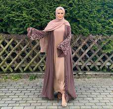 Elegant Abaya Design with Beautiful <b>Applique</b> Lace Work Nida Fabric Abaya Design Lightweight and Breathable 2026 - Product Image 3