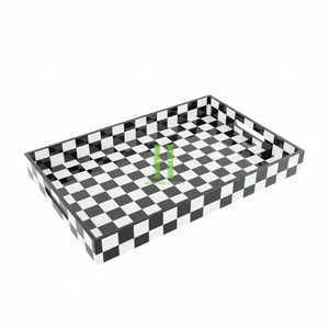 Bandeja Redonda de Laca para Servir, Fabricada en Vietnam, Ecológica, Precio Directo de Fábrica, OEM, Acabado de Alta Calidad, Laca Mate y Brillante, Bandejas para Bar - Product Image 5