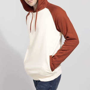 Sweat-shirts à capuche amples à manches longues pour hommes avec cordon de serrage, design à empiècements streetwear, classiques et tendance - Product Image 5