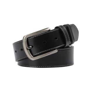 Men's Premium Quality Classic Casual Cow Hide Genuine Leather Belt Alloy <b>Square</b> <b>Adjustable</b> Length Eco-Friendly Heavy Duty - Product Image 1