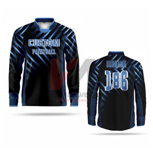 Camiseta Deportiva de Paintball de Manga Larga, Diseño Transpirable, Material Resistente al Sudor, Gráficos Sublimados, Tecnología de Secado Rápido - Product Image 4