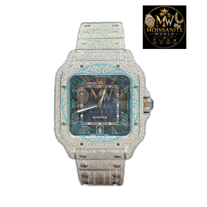 High End Stainless Steel Hip Hop D VVS Moissanite Diamond <b>Watch</b> Iced Out Luxury Wristwatch <b>for</b> <b>Men</b> Party Club and Festival Wear - Product Image 2