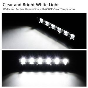 7\" Ultra Slim <b>LED</b> <b>Light</b> Bar 18W Single Row Offroad Spot <b>Lights</b> <b>Work</b> <b>Light</b> for Trailer Truck Bus Boat Ultra Slim <b>LED</b> <b>Light</b> - Product Image 5