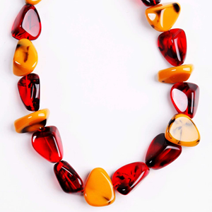 Javed Handicrafts Handmade Vintage Geometric Resin Beaded <b>Necklace</b> Colorful Trendy Jewelry Elegant <b>Statement</b> Accessory for - Product Image 1