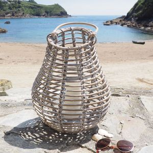 Vintage Handmade Boho <b>Rattan</b> Heat Resistant Candle Holder Natural Wicker <b>Lantern</b> Wedding Table Decor Romantic Centerpiece Home - Product Image 5