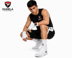 Ensembles de boxe personnalisés Dumela, couleur blanche, en cuir, écologiques, confortables, respirants, pour toutes les saisons, bottes d'entraînement - Product Image 3