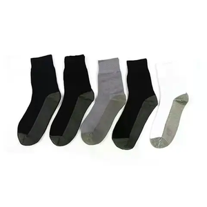Chaussettes de sport respirantes en maille éponge 3D pour hommes, absorbantes et antidérapantes, avec semelle en tissu éponge - Product Image 5