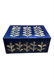 Caja de Almacenamiento de MDF con Incrustaciones de Resina de Diseño Único, Caja Decorativa de Resina para Joyería a Precio de Fábrica - Product Image 2