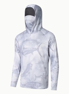 เสื้อตกปลาผู้ชาย โพลีเอสเตอร์ 100% ลายเรียบ ป้องกันรังสียูวี แห้งเร็ว ระบายอากาศได้ดี กันน้ำ UPF 50+ รับทำโลโก้ตามสั่ง ขายส่ง - Product Image 3