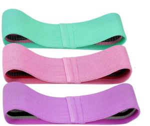 <b>Exercise</b> Resistance <b>Bands</b> Set 3 Pack Mint Pink Purple Latex Durable Workout Fitness Equipment All Ages - Product Image 6