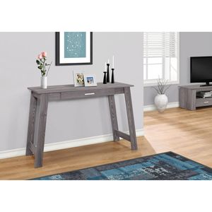 Scrivania Moderna Contemporanea per Ufficio Domestico con Cassetti Portaoggetti, Laminato Grigio per Lavoro con Laptop - Product Image 3