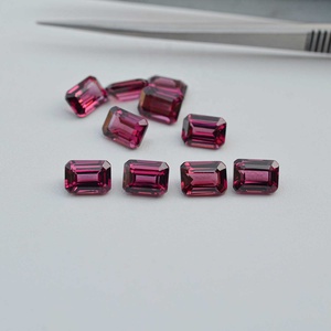 พลอยแกรนเนตอัมบาลไลต์ธรรมชาติขนาด 3x5 มม.-10x12 มม. ทรงแปดเหลี่ยมเจียระไนแบบพิเศษ พลอยแกรนเนตมาลาวีสีม่วงแดง สำหรับทำเครื่องประดับ ราคาพิเศษ - Product Image 3