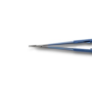 Porte-aiguilles micro-manuel en acier inoxydable couleur titane certifié CE, instruments chirurgicaux - Product Image 3